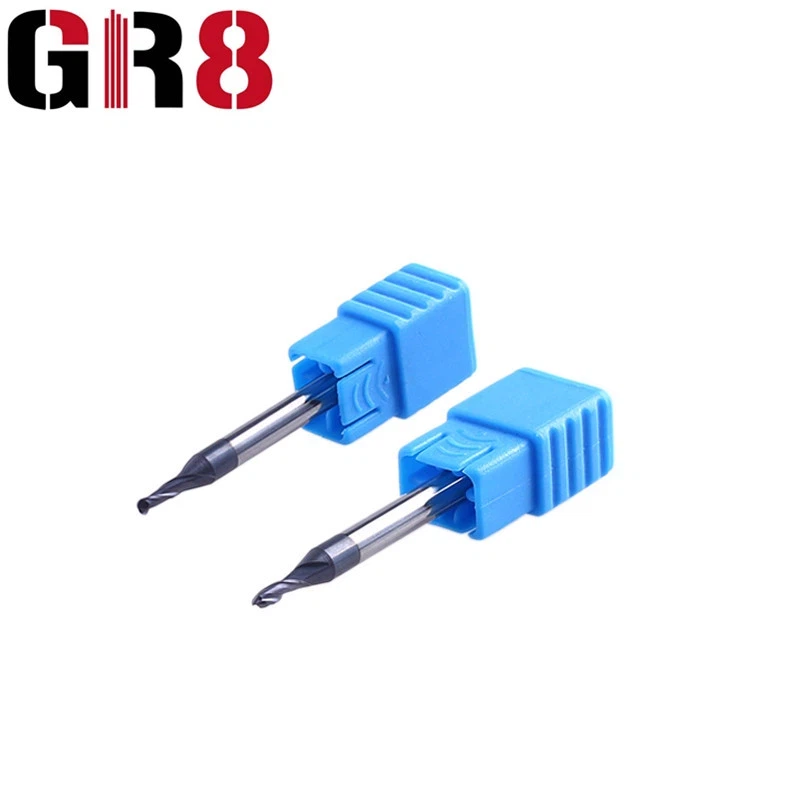 2 Flutes Ball Nose Mikro skersmens galinė freza